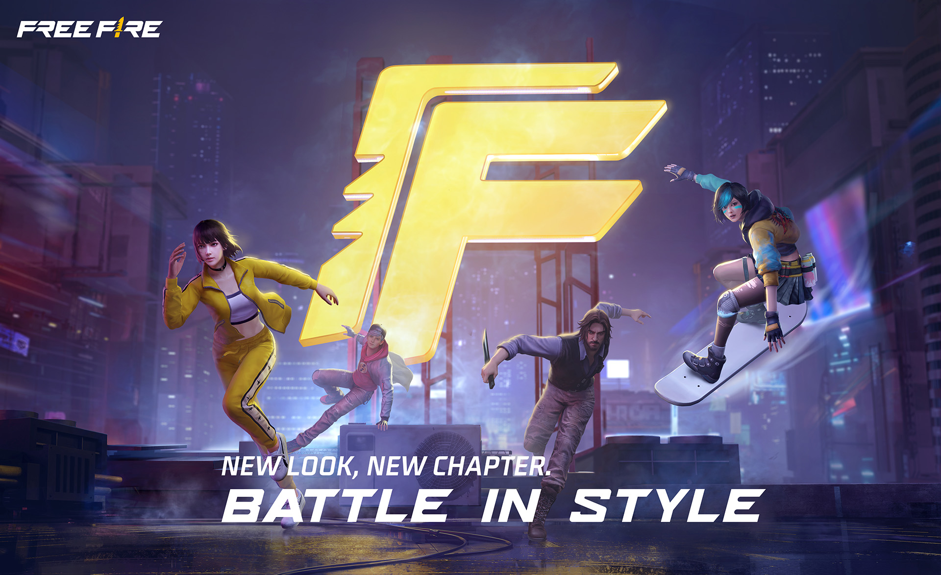 FREE FIRE INTRODUZ UMA NOVA ERA COM SUA MARCA ATUALIZADA EM JULHO