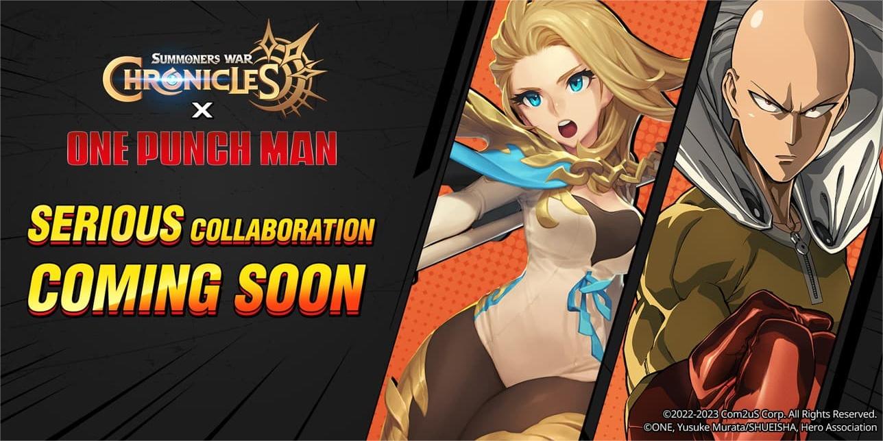 summoners war chronicles one punch man collaboration