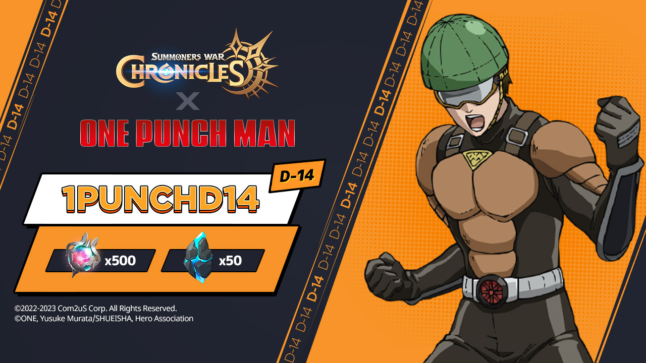summoners war chronicles one punch man collaboration