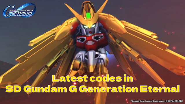 SD Gundam G Generation Eternal latest codes and How to redeem (Feb 2026)