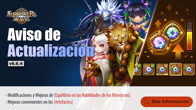 Summoners War - Aviso de actualización de V6.6.4